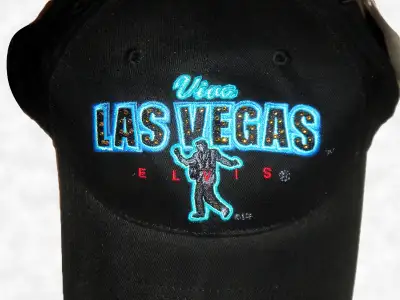 NEW Elvis Viva Las Vegas Black Baseball Hat - 100% Cotton, NWT, View more