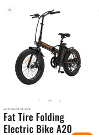 Aostirmotor Folding Fat Tire Electric Bike