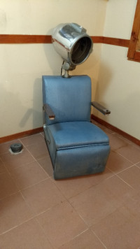 1950s Turbinator Hair Salon Dryer with chair