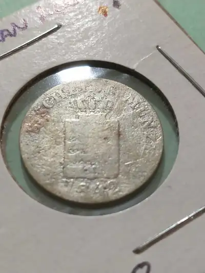 1842 German Saxony 2 Groschen Silver Coin, View more