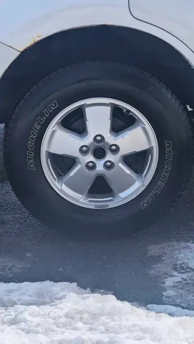 16"inch Ford Escape Rims & Tires With Michelin all season tires lots of tread left Bolt Pattern 5x11...