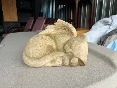Cute Cement Cat Statue, View more