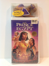DREAMWORKS THE PRINCE OF EGYPT VHS WITH BONUS (FACTORY SEALED)