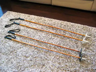 ONE Pair Bamboo Cross Country Ski Poles $20  129cm, View more