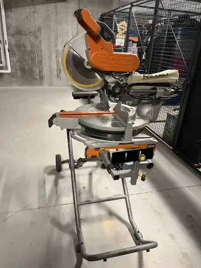 Ridgid dual bevel sliding mitre saw, View more