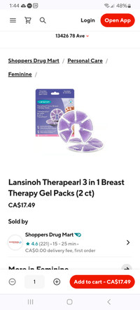 Breast hot and cold gel packs