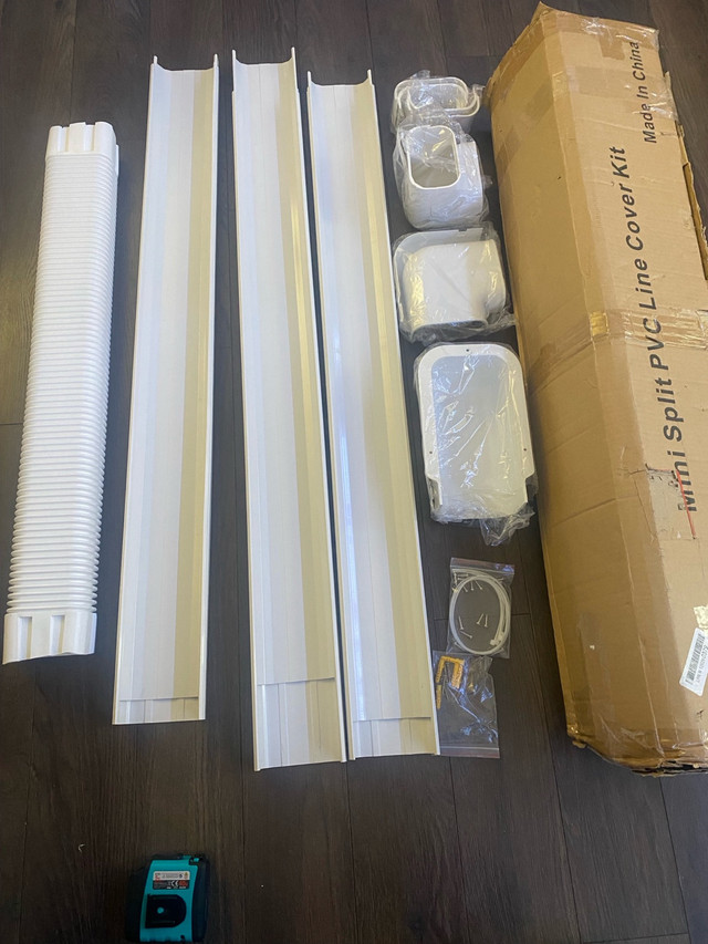 Mini Split Air Conditioner Line Set Cover Kit, 4" 9Ft Decorative in Other in City of Toronto - Image 3