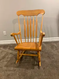 Wood stained  rocking chair