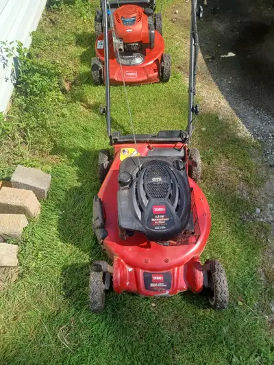 2 TORO lawnmmowers for sale. $300 and $400. Solid and Excellent running condition. New oil change, p...