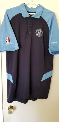 Toronto Argonauts Double Blue Golf Shirt - Medium- Reebok