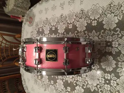 Beautiful Retro GMS pink snare drum for sale ! $355., View more