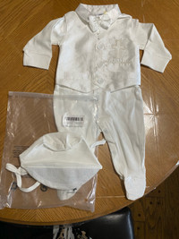 Baby boy baptism outfit