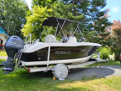 Robalo R180 est conçu pour les grands plan d'eau et la pêche en mer. Le bateau est équipé d'une radi...