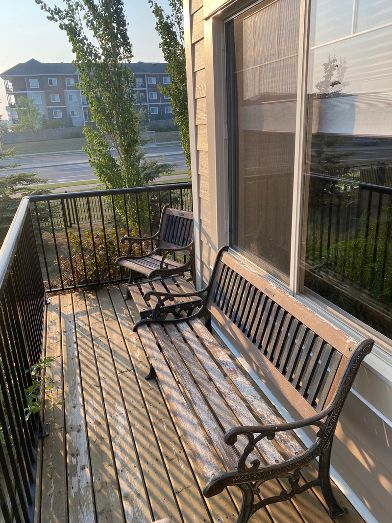 Berkeley Cast Iron & Wood Garden Bench, Chair and Table Patio