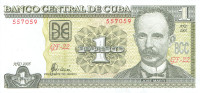 CUBA. BILLET DE 1 PESO NATIONAL HORS CIRCULATION.