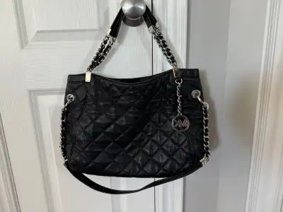 Michael Kors Tote Shoulder Bag Handbag Black, View more