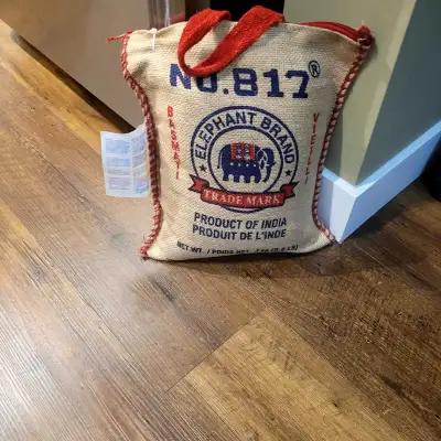 Basmatie rice. New the dark brown bag. Have couple moving, View more