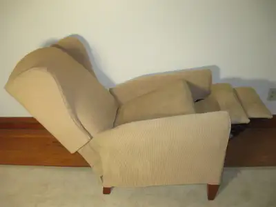 Tan Corduroy 3 Setting Recliner, View more