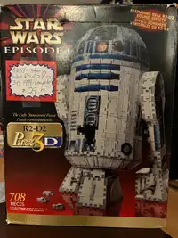 Star Wars R2-D2 1999 3D Puzzle Complete Booth 279
