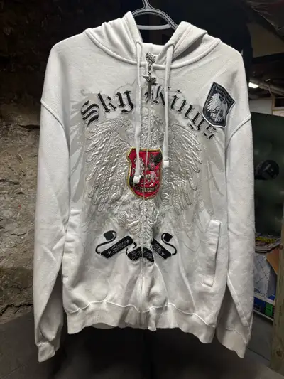 Vintage Avirex Sky Kings Zip Hoodie L - Y2K Affliction Style , View more