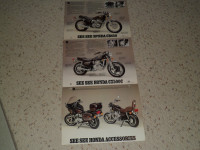 lot of Vintage Honda Motorcycle brochures1980's