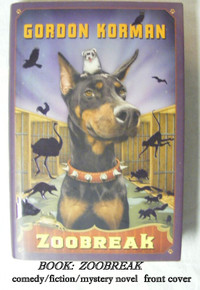 ZOOBREAK, comedy+mystery, fiction, like new