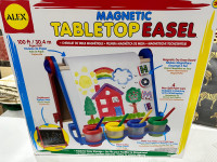 Kids Magnetic Tabletop Drawing Easel, with paper roll