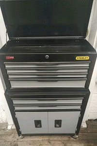 Stanley tool cabinet and roller cabinet