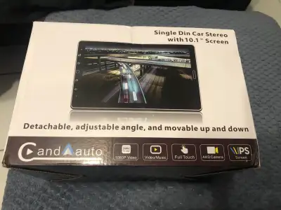 Upgrade your car's entertainment system with this single din car stereo featuring a vibrant 10.1" to...