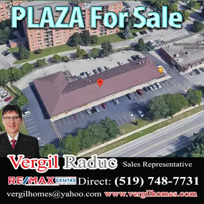 Plaza for sale in Waterloo area. 12 Unit, Net income $340,000.Seller want to help for mortgage. (VTB...