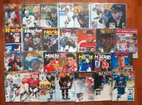 Lot de 28 magazines de sports Beckett cartes de hockey/baseball