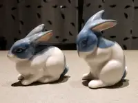Vintage Porcelain Figurines Bunny Rabbit Otagiri Japan