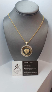 10k Yellow Gold Chain with Pendant 