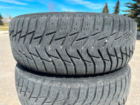 Certified winter tires with rims 215/60/R16
