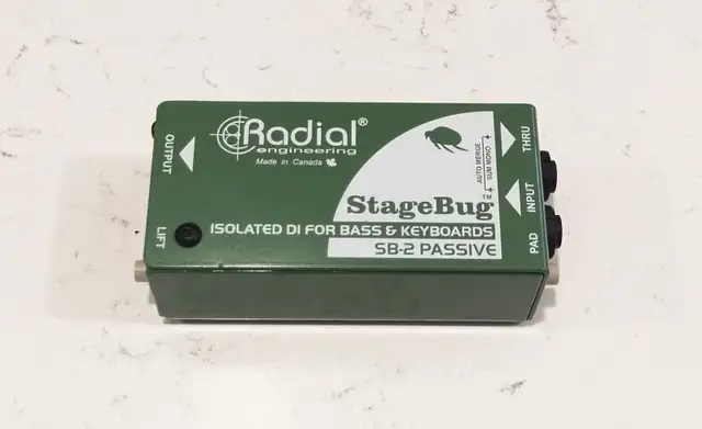 (FS/T) Radial StageBug SB-2 Passive DI Box – Made in Canada in Pro Audio & Recording Equipment in London - Image 2