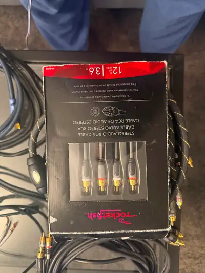 Good quality rca cables and speaker wire, View more