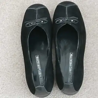  Black Ballerina Flats - Size 6B, View more