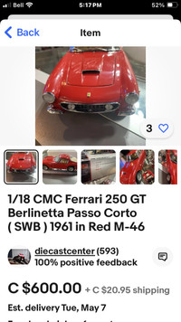 Cmc 1/18 Ferrari