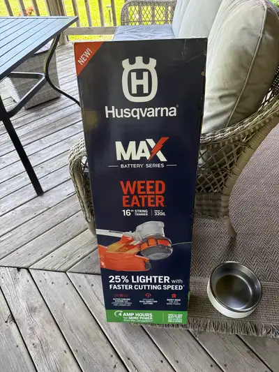 Husqvarna brand new weed trimmer, View more