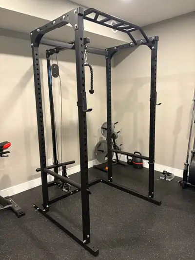 Power Rack with Lat Pulldown attachment, View more