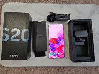 Samsung S20 Plus 5G 128GB - Blue with box and accessories