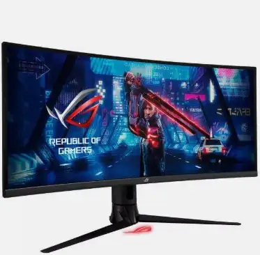 34-inch UWQHD (3440 x 1440) HDR curved gaming monitor with ultrafast 180Hz (overclocking) refresh ra...