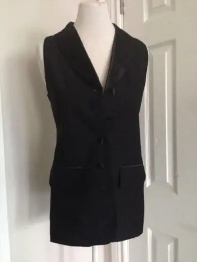 New BEECHERS BROOK Women Blazer sleevesless Jacket Suit Size 2, View more