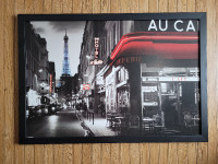 Toile canvas encadré/cadre, ville de Paris, tour Eiffel
