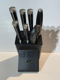 Hampton Forge 7 Piece Knife Set with Wooden Block