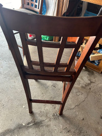 Wooden table chairs