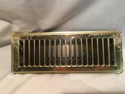 Brass Vent Cover - 3in x 10in Heat Register Vent, View more
