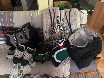 full set of goalie equipment, View more