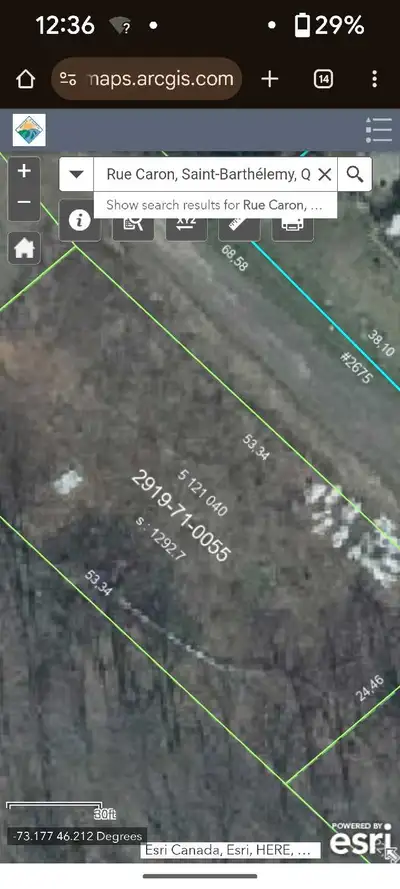 * 1292.70 metres carré valeur municipal 10200 * Système septique installer valeur 12000 * Découpage...
