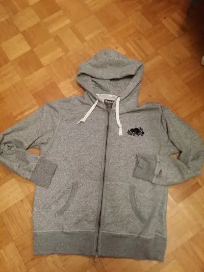 Roots Athletics Full Zip Hoodie, Salt and Pepper - Men's Size M, View more